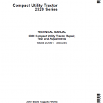 John Deere 2320 Compact Utility Tractor Repair Service Manual