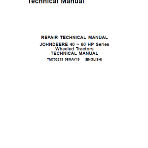 John Deere 3045B, 3050B Tractors Repair Service Manual