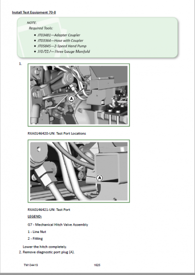 John Deere 5085E, 5100E, 5090E, 5090EL (FT4) Tractors Repair Service Manual