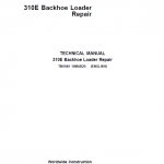 John Deere 310E Backhoe Loader Repair Service Manual