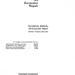John Deere 120 Excavator Repair Service Manual