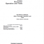 John Deere 200LC Excavator Repair Service Manual