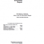 John Deere 330LC, 370 Excavator Repair Service Manual