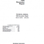 John Deere 190E Excavator Repair Service Manual