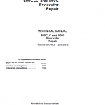 John Deere 600CLC, 800C Excavator Repair Service Manual
