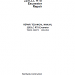 John Deere 225CLC RTS Excavator Repair Service Manual