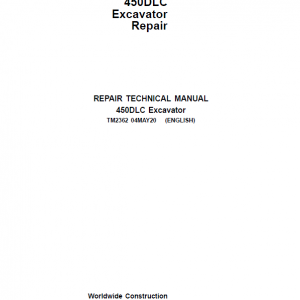 John Deere 450DLC Excavator Repair Service Manual