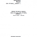 John Deere 160GLC Excavator Repair Service Manual (PIN: 1FF160GX_ _D055001- )