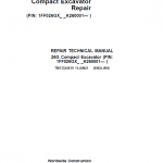 John Deere 26G Excavator Repair Service Manual (S.N after K260001)