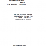 John Deere 190GW Wheeled Excavator Repair Service Manual (S.N after E051001 – )