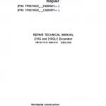 John Deere 210G, 210GLC Excavator Repair Service Manual (S.N after C520001 & D520001- )