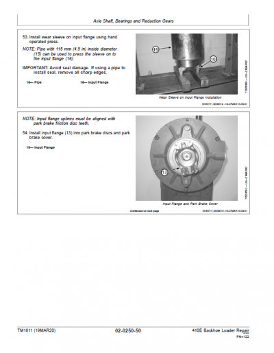 John Deere 410E Backhoe Loader Repair Technical Manual