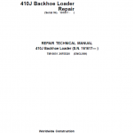 John Deere 410J Backhoe Loader Repair Service Manual (S.N after 161617 - )
