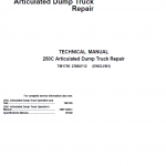 John Deere 250C Articulated Dump Truck Repair Service Manual