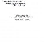 John Deere XUV590i, XUV590i S4 Gator Utility Vehicles Repair Service Manual