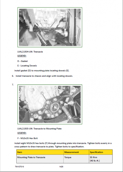 John Deere XUV625i Gator Utility Vehicle Repair Service Manual