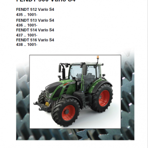Fendt 512, 513, 514, 516 Vario S4 Tractors Workshop Repair Manual