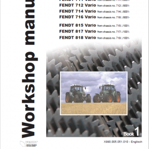 Fendt 815, 817, 818 Vario COM II Tractors Workshop Repair Manual
