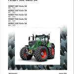 Fendt 927, 930, 933, 936, 939 Vario S4 Tractors Workshop Repair Manual