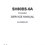 Sumitomo SH80BS-6A Hydraulic Excavator Repair Service Manual