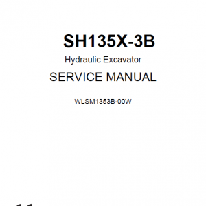 Sumitomo SH135X-3B Hydraulic Excavator Repair Service Manual