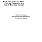 John Deere 5200, 5300, 5400, 5500 Tractors Repair Service Manual