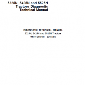 John Deere 5325N, 5425N, 5525N Tractors Repair Service Manual