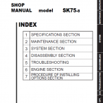 Kobelco SK75-8 Hydraulic Excavator Repair Service Manual