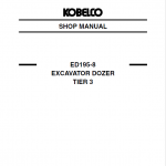 Kobelco ED195-8 Tier 3 Excavator Dozer Repair Service Manual