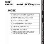 Kobelco SK350LC-10E, SK350NLC-10E Hydraulic Excavator Repair Service Manual