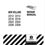 New Holland 2200, 2300 Series Haybine Repair Service Manual