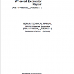 John Deere 190GW Wheeled Excavator Repair Service Manual (S.N after F052002 -)
