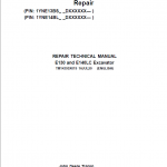 John Deere E130, E140LC Excavator Repair Service Manual (SN. after DXXXXXX – )
