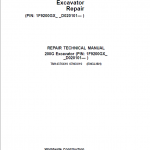 John Deere 200G Excavator Repair Service Manual (S.N after D020101 – )