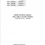 John Deere 640L-II, 648L-II, 748L-II Skidder Repair Manual (S.N F690814 - )
