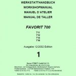 Fendt 711, 712, 714, 716 Favorit COM I Tractors Workshop Repair Manual