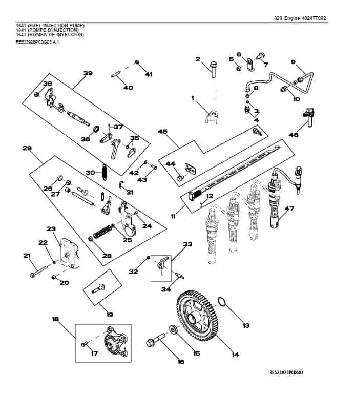 Parts Manual For John Deere 2010 Crawler Loader Tractor Catalog Exploded Views Business