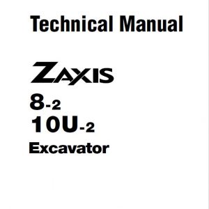 Hitachi Zaxis ZX8-2, ZX10U-2 Mini Excavator Repair Service Manual
