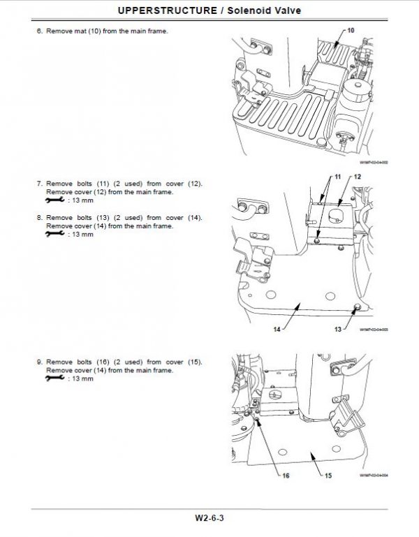 Hitachi Zaxis ZX8-2, ZX10U-2 Mini Excavator Repair Service Manual
