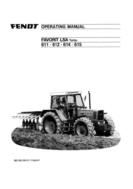 Fendt Betriebsanleitung Favorit 610S 611S 612S 614S Traktor Schlepper 500010 