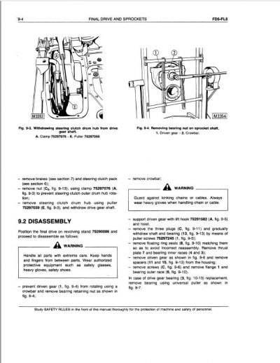 Fiatallis Fl5, Fl5b, Fd5 Crawler Loader Repair Service Manual