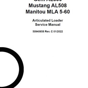 Gehl AL 550 Articulated Loader Repair Service Manual