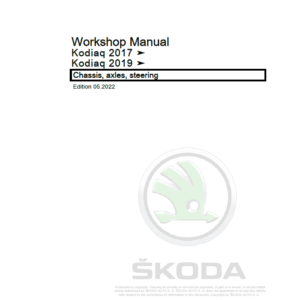 SKODA KODIAQ (NS) Repair Service Manual