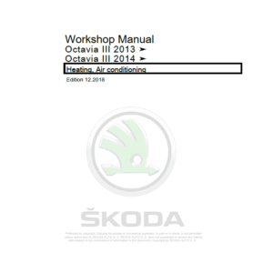 SKODA OCTAVIA III (5E, NL, NR) Repair Service Manual