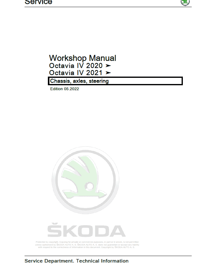 SKODA OCTAVIA IV (NX) Repair Service Manual