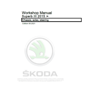 SKODA SUBERB III (3V) Repair Service Manual