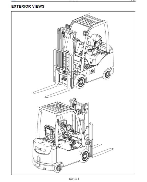 Toyota 8FDU15, 8FDU18, 8FDU20, 8FDU25, 8FDU30, 8FDU32 Forklift Repair Manual