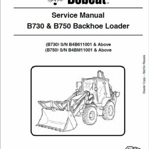 Bobcat B730, B750 Loader Service Repair Manual