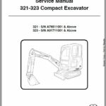 Bobcat 321, 323 Compact Excavator Service Repair Manual