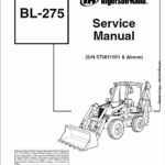 Bobcat BL275 Loader Service Repair Manual